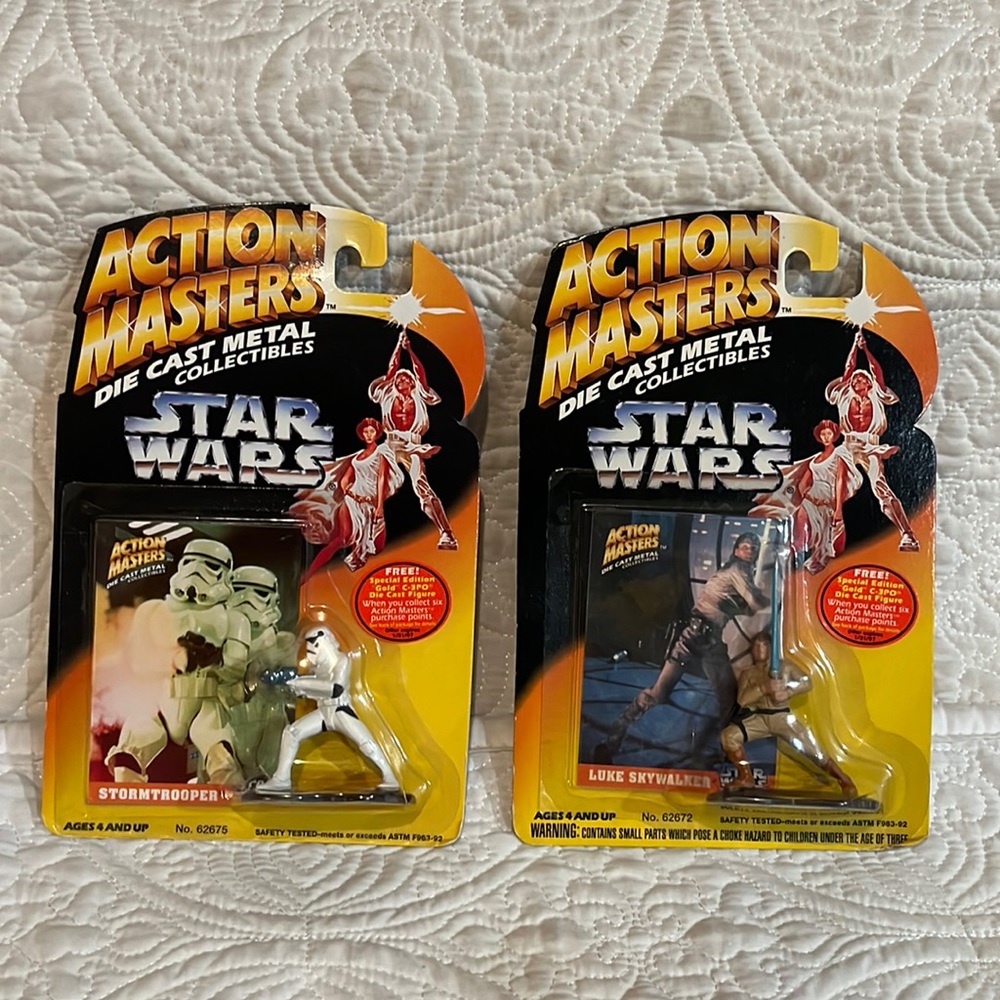 Star Wars Action‎ Masters die cast metal collectibles, new in package
